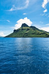 Majestic view of the Yasawa islands in Fiji. Stunning volcanic island archipelago. Beautiful,...