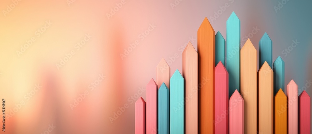 Poster dynamic visualization of regional market trends with copy space for text, grunge splash effect
