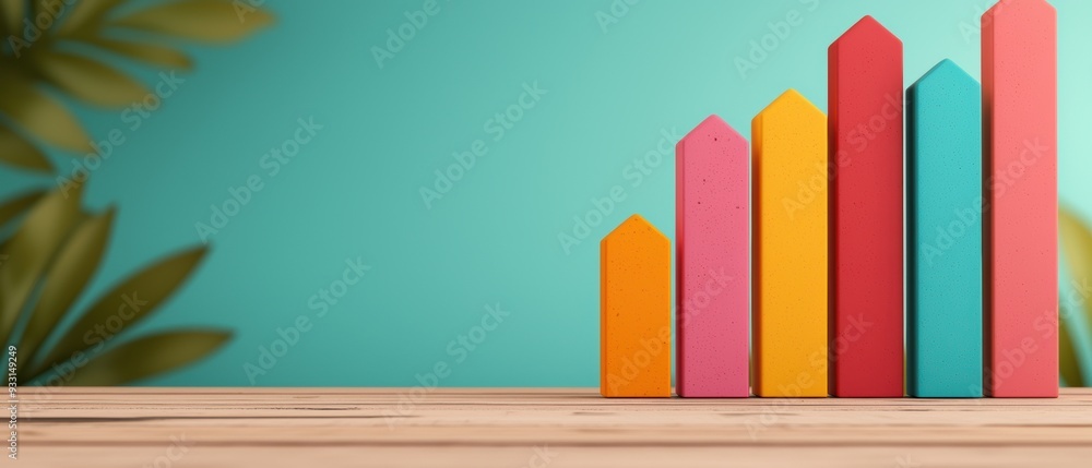 Poster dynamic visualization of economic indicators with copy space for text - vibrant grunge splash concep