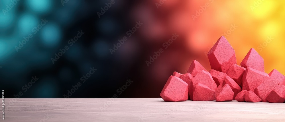 Poster dynamic visualization of economic indicators with copy space for text, high definition grunge splash