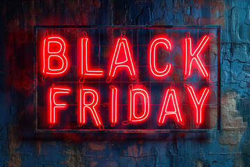 A vibrant Black Friday poster featuring bold red