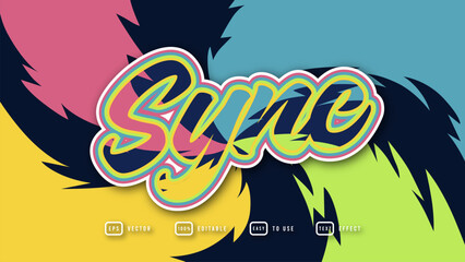Sync Editable Text Effect