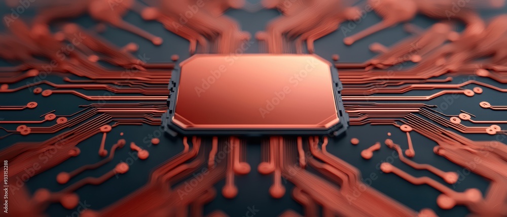 Poster futuristic digital banking concept with animated features - grunge splash dust with copy space