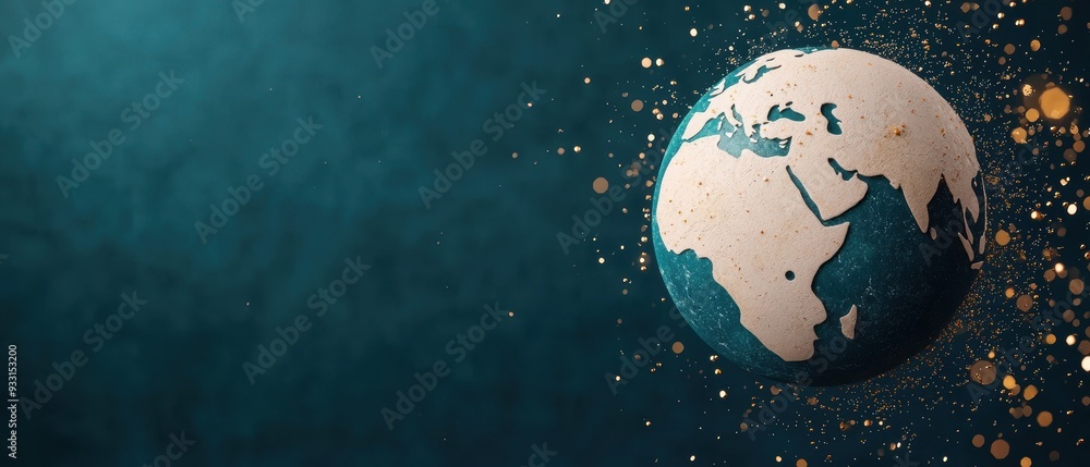 Aufkleber Navigating Regulatory Hurdles in Global Finance - with Copy Space for Text