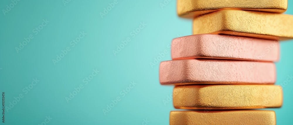 Poster wealth management exploration in with copy space for text in grunge splash dust background