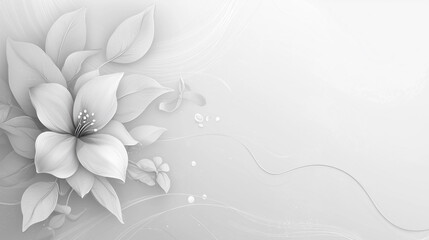 A minimalist floral background featuring a single delicate flower set against a clean, neutral backdrop.