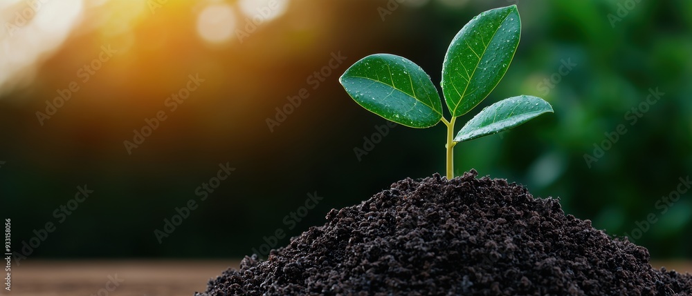 Poster envisioning ethical investing and corporate responsibility in animation with copy space.