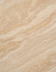 Obraz premium polished beige travertine marble slab with warm beige base and light brown veining against a neutral background, warm and light brown stone slab, natural marble, vitrified tiles