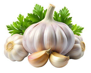 garlic isolated on transparent background png