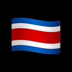 Obraz premium Costa Rica Flag