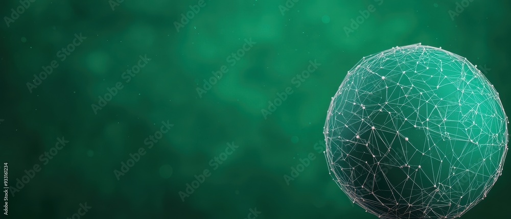 Poster connected finance: exploring internet of things in banking - futuristic with copy space