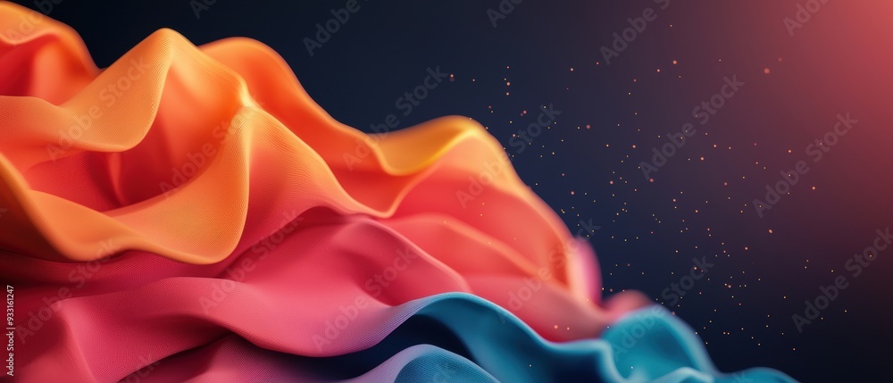 Poster futuristic machine learning trading guide with copy space for text - grunge splash dust