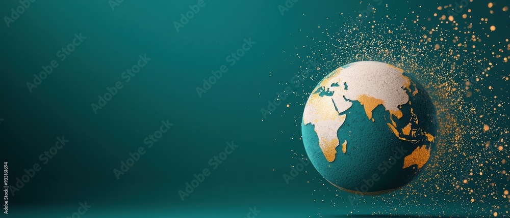 Poster exploring international trade agreements in : a vibrant guide for understanding | copy space for tex