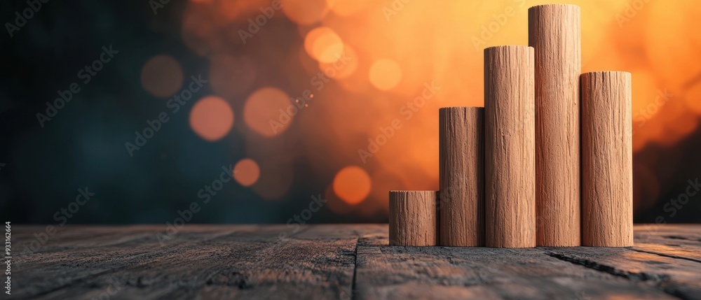 Poster strategic financial planning in animation - abstract business concept visualization with copy space 
