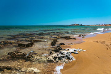 summer day at the beach in Sicily