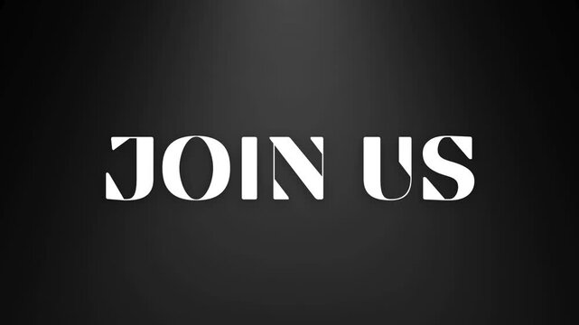 We are hiring to join us . Word Text animation with Kinetic Typography