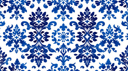 Elegant damask seamless pattern background. Classical luxury old fashioned damask ornament. Exquisite floral baroque template.