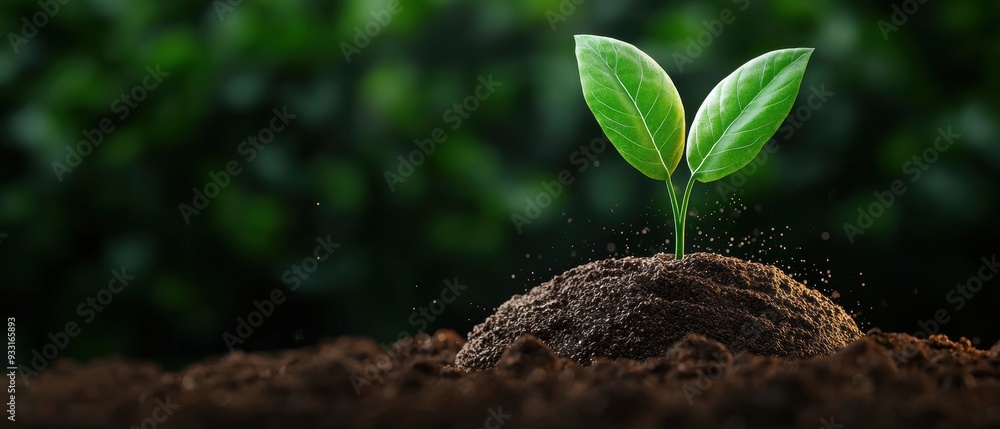 Poster green finance initiatives: supporting ecofriendly projects - animation with copy space for text