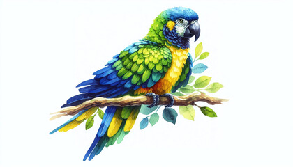 Fototapeta premium blue and yellow macaw
