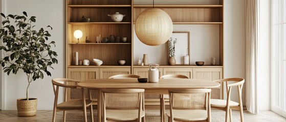 Minimalist Dining Room Interior Design.