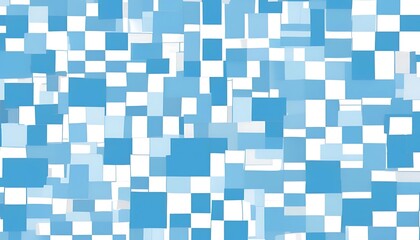 Fototapeta premium A blue and white patterned image featuring a series of squares arranged in a visually appealing design.