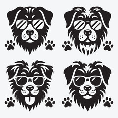 Creative Dog Silhouette Collection Stunning Clip Art for All Pet Enthusiasts