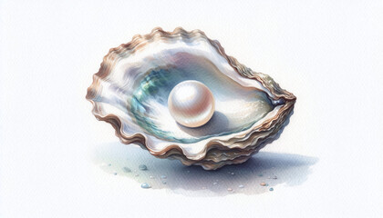 Naklejka premium shell isolated on white