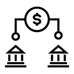 banking line icon