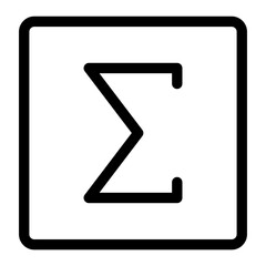 sigma line icon