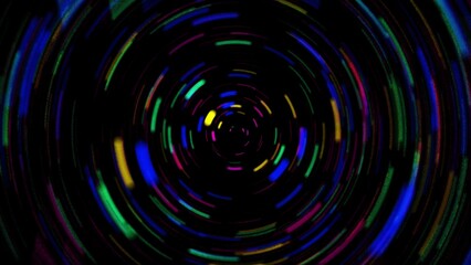 Abstract neon tunnel  background.