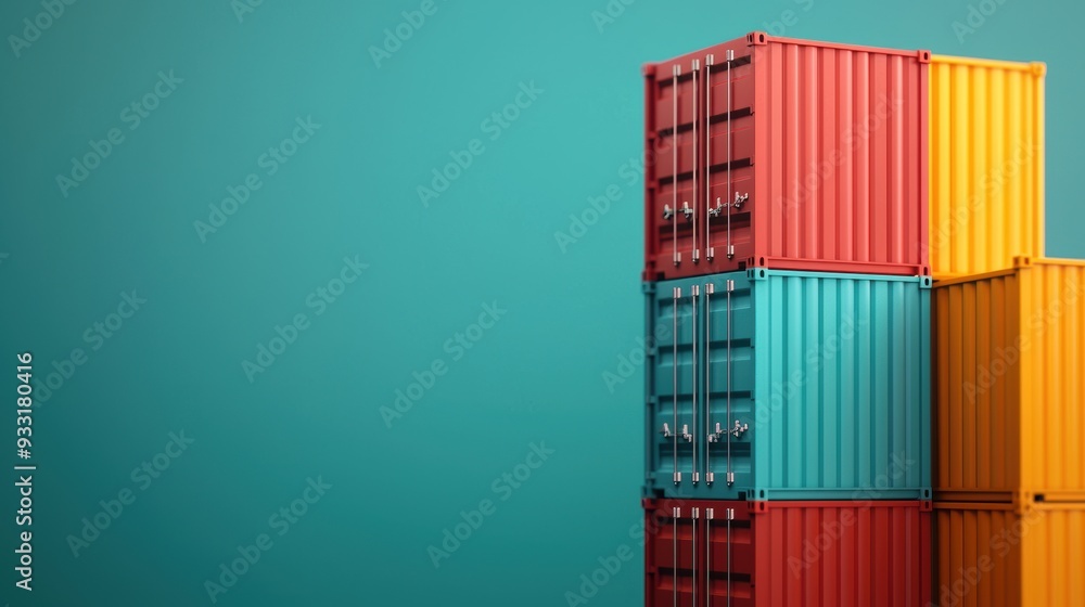 Poster cutting-edge digital twin supply chain management - real-time global operations tracking technology 