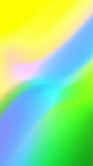 Abstract blue green yellow gradient background with liquid style waves