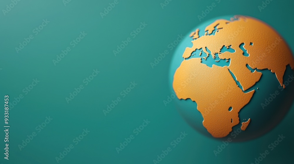 Poster global trade networks: interconnected continents for economic exchange | high detail 8k image with c