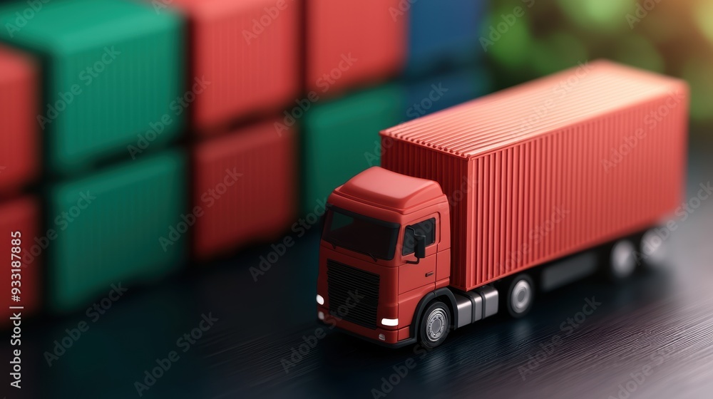 Poster digitally enhanced supply chain logistics: smart contracts and ai optimization illustration with cop