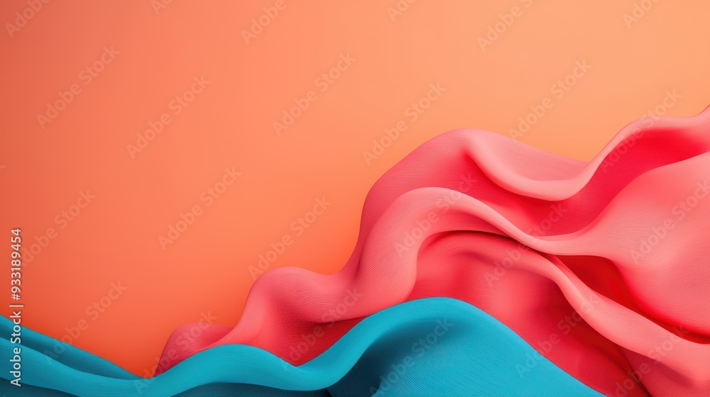 Poster dynamic abstract stock market fluctuations in 8k resolution with copy space for text - illustrating 