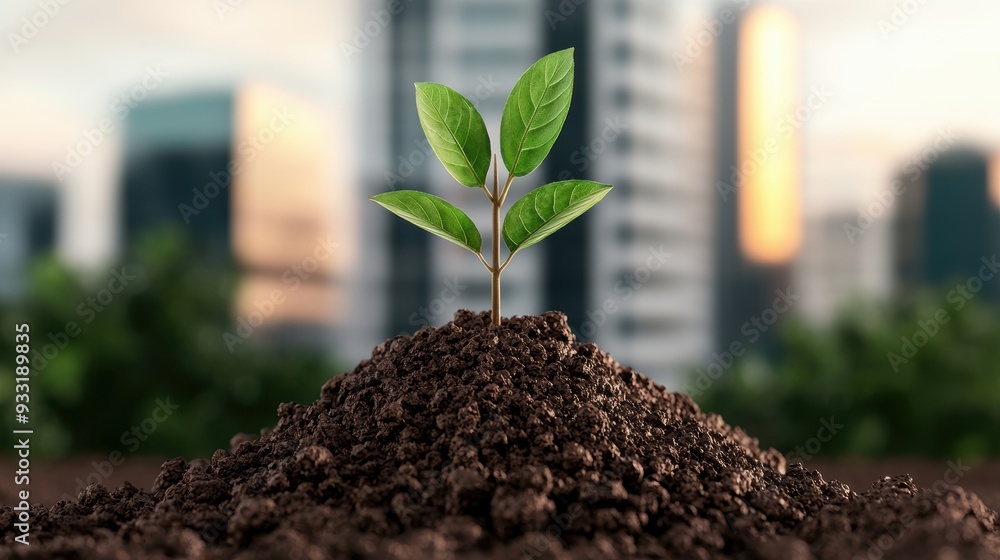 Poster resilient business environment: thriving amidst change - conceptual visualization with copy space, 8