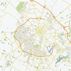 Road map of Lexington in Kentucky. Contains layered vector with roads water, parks, etc.
