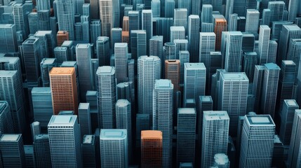 Fototapeta premium Surreal Hyperinflation Cityscape with Abstract Currency Devaluation Design - 8K High Detail Copy Space
