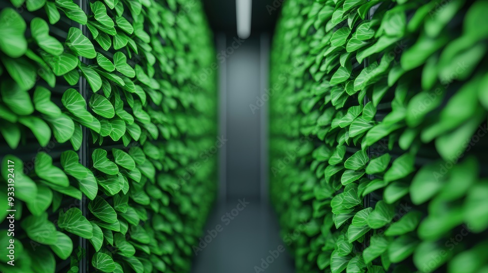 Poster futuristic environmental economic modeling on digital platform with copy space for text in high deta