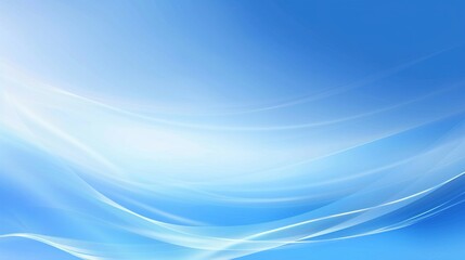 Elegant Blue Gradient Background: Abstract Lines, Curves, and Minimalistic Design for a Calm, Tranquil Atmosphere