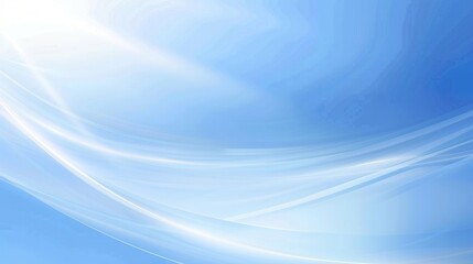 Naklejka premium Elegant Blue Gradient Background: Abstract Lines, Curves, and Minimalistic Design for a Calm, Tranquil Atmosphere