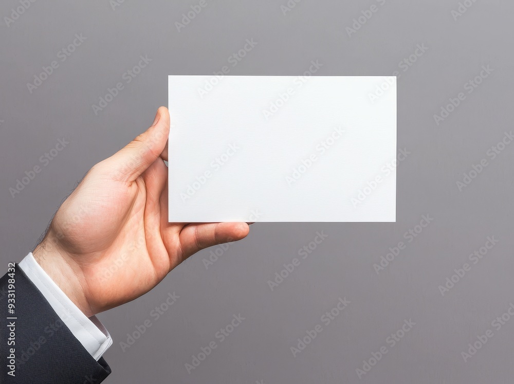 Poster an invitation booklet reading first person view with blank white vertical postcard flyer mockup. 6 x
