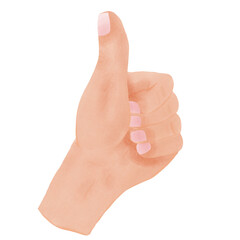hand with thumb up