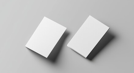 Mockup of blank plastic transparent business cards with 3D rendering. PVC name card mockup with rounded corners. Empty acrylic horizontal customer pasteboard template.