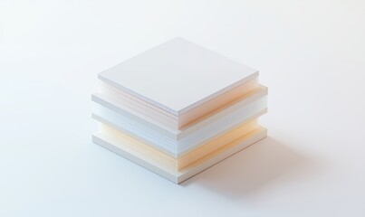 The mockup includes layers of white and matte glass, net, and textile materials