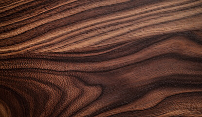 Close-up of a dark brown wooden surface with natural grain patterns.