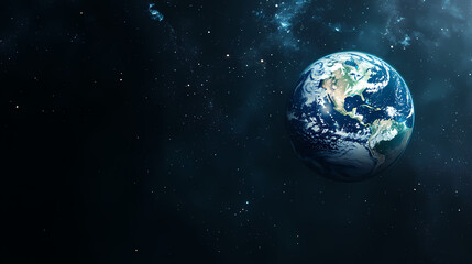 Blue Earth from space