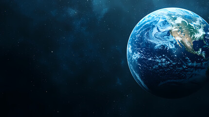 Obraz premium Blue Earth from space