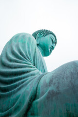 Great Buddha know as Ancient bronze statue , The mock-up Daibutsu Buddha statue at the Wat Doi Phra...