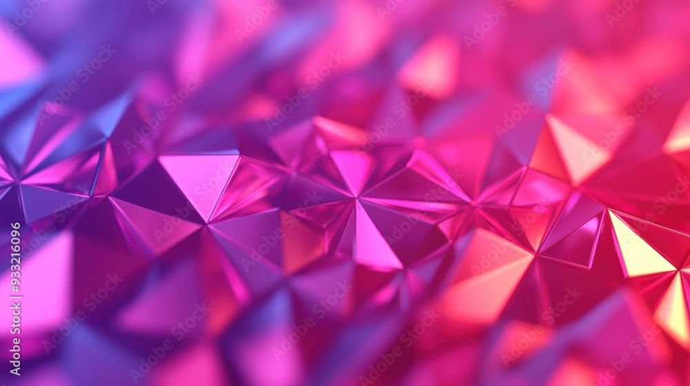 Poster glowing gemstone patterns - abstract digital art with moving gems and copy space, 8k high detail